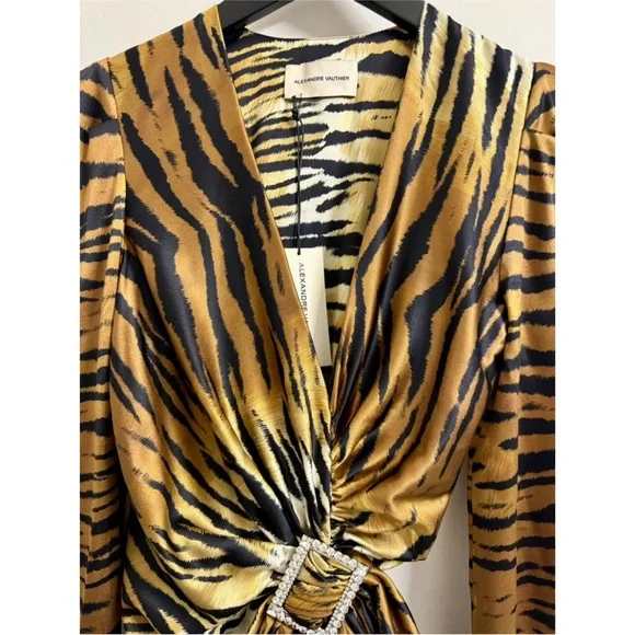 Alexandre Vauthier Silk Ruched Dress - Picture 7 of 9